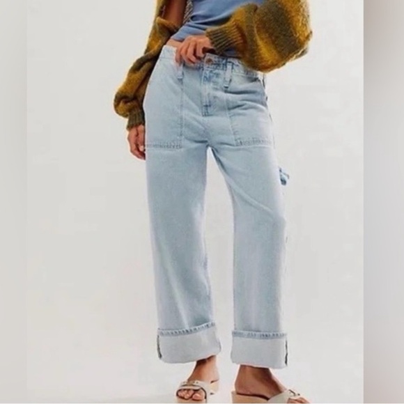 NWT We The Free Women’s Major Leagues Mid-Rise Cuffed Jeans - Picture 7 of 7